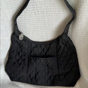 Elegant Black Quilted Shoulder Bag